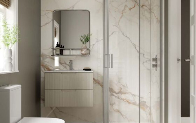 Wp1006aquawallcorinthiaglossroomset